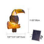 Decorative Solar Animal Garden Light – Owl / Chameleon / Toucan / Raccoon – (1 LED)