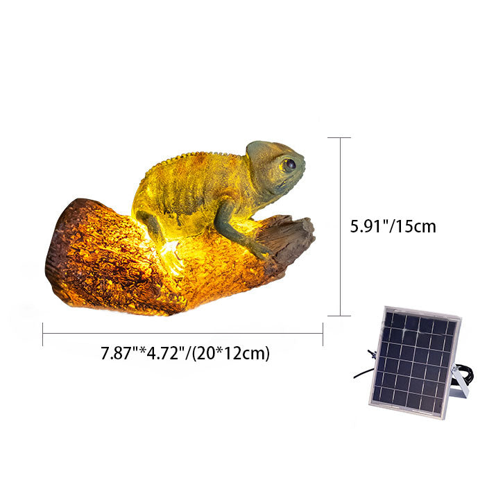 Decorative Solar Animal Garden Light – Owl / Chameleon / Toucan / Raccoon – (1 LED)