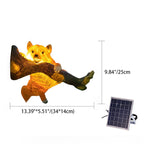 Decorative Solar Animal Garden Light – Owl / Chameleon / Toucan / Raccoon – (1 LED)