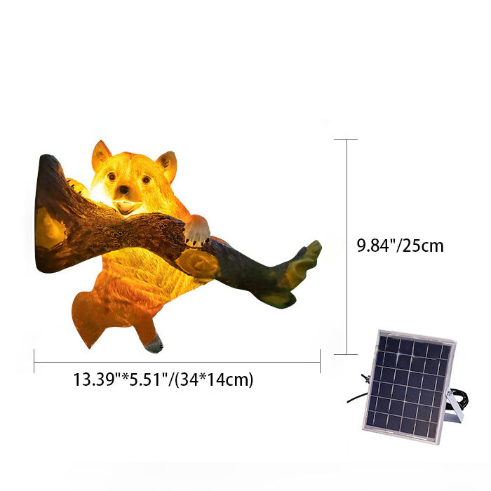 Decorative Solar Animal Garden Light – Owl / Chameleon / Toucan / Raccoon – (1 LED)
