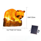 Decorative Solar Animal Garden Light – Owl / Chameleon / Toucan / Raccoon – (1 LED)