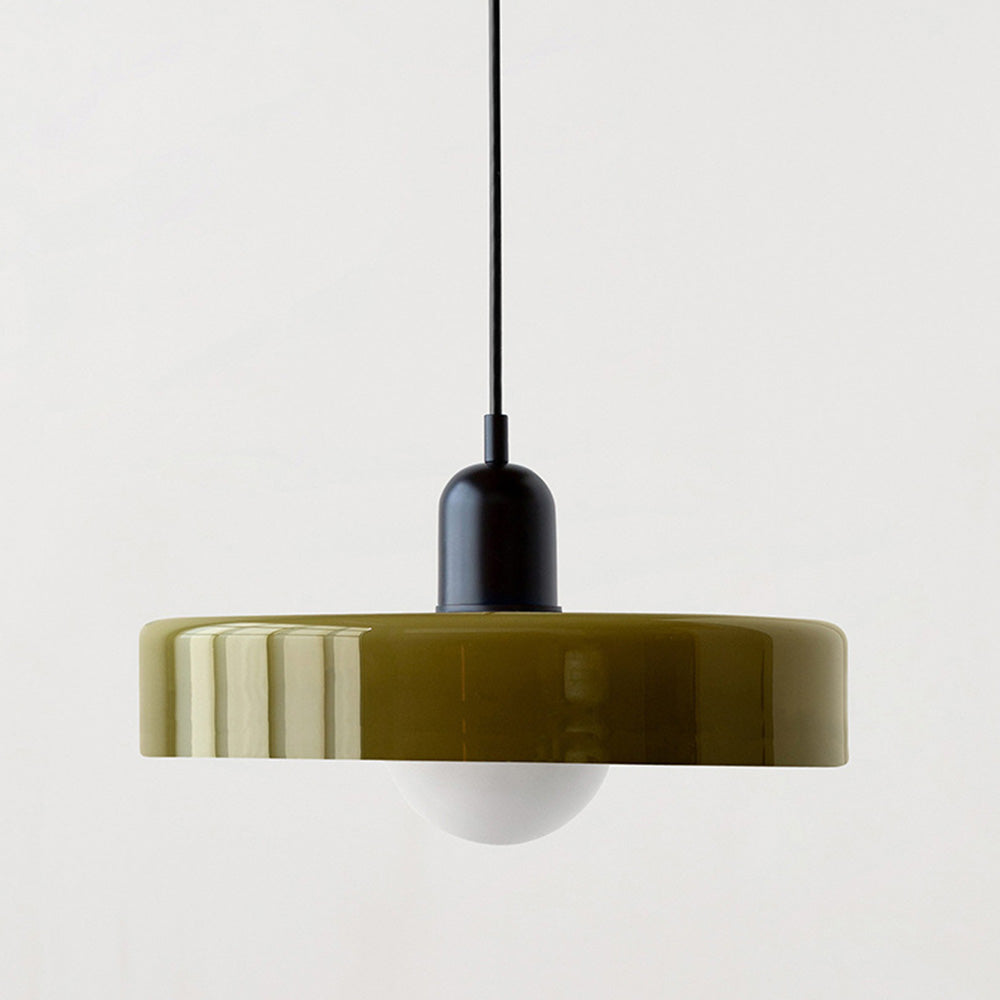 Colorful Bauhaus Pendant Light with Timeless Glass Design