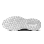 Men's Mesh Sneakers with Cushioned Sole and Leather Trim