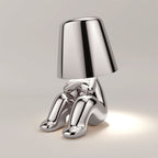 Table Lamp – Human Figure Sculpture, Touch Dimmer LED