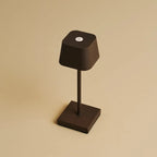 Sarphati Mini Mocha Brown Cordless Lamp | Wireless Charging via Charging Station, Dimmable & 3 Light Modes