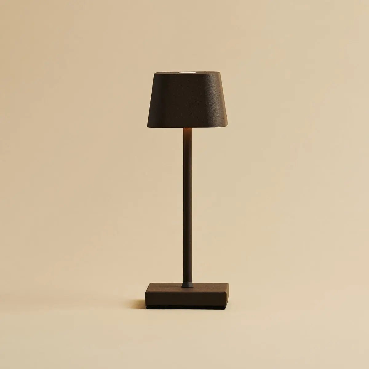 Sarphati Mini Mocha Brown Cordless Lamp | Wireless Charging via Charging Station, Dimmable & 3 Light Modes