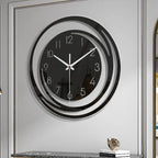 Wall Clock – Black Acrylic – Modern Scandinavian Design