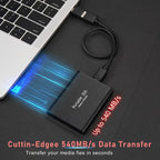 Portable External SSD 2TB - USB-C High-Speed Storage Drive