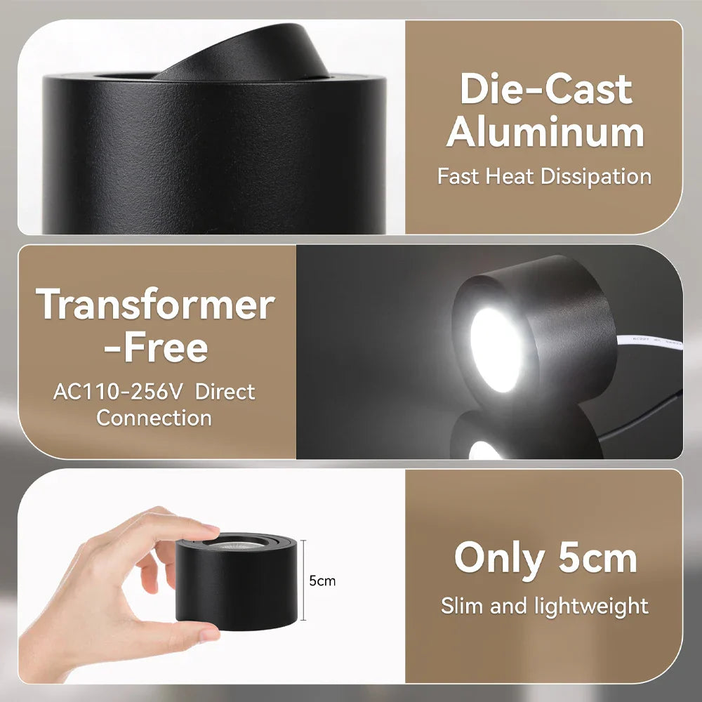 Xavira - Adjustable Dimmable LED Ceiling Spotlight