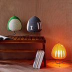 Yunari Haze | Colored Japandi Rice Paper Lamp in Wabi-Sabi Style
