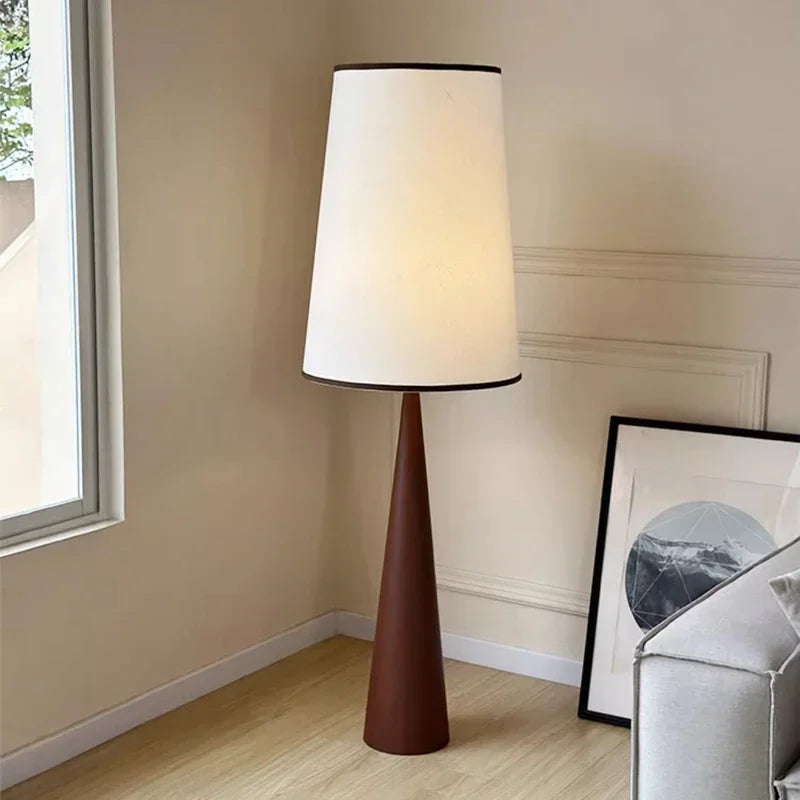 Minimalist Wooden LED Floor Lamp in Scandinavian Style