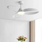 Ceiling Fan with Wooden Blades and Dimmable LED Light