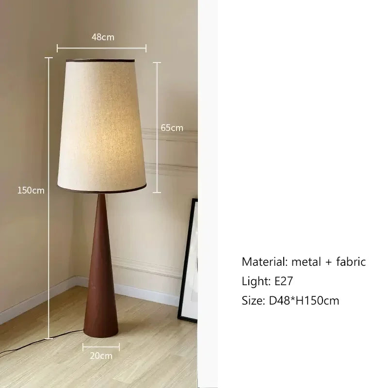 Minimalist Wooden LED Floor Lamp in Scandinavian Style