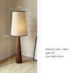 Minimalist Wooden LED Floor Lamp in Scandinavian Style