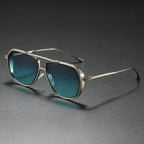 Unisex Aviator Sunglasses – Polished Metal Frame, UV Protection