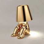 Table Lamp – Human Figure Sculpture, Touch Dimmer LED