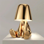 Table Lamp – Human Figure Sculpture, Touch Dimmer LED