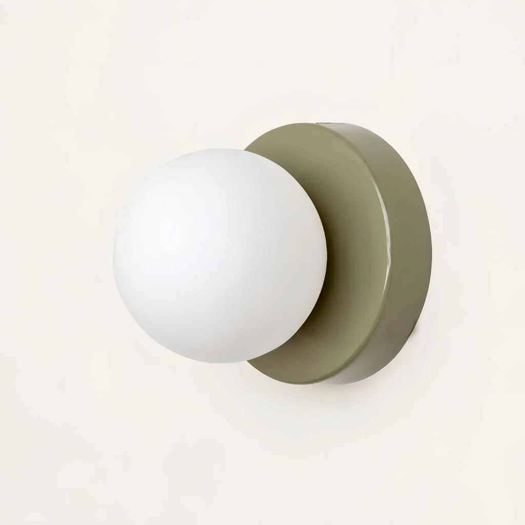 Applique Murale Scandinave Minimaliste Abat-jour en Verre