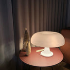 Mushroom Table Lamp - Scandinavian Dome Shade in Plastic