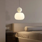 Art Deco Pendant Lamp in Bauhaus Style (Cream, Red, Green, or Chrome)