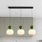 Art Deco Pendant Lamp in Bauhaus Style (Cream, Red, Green, or Chrome)
