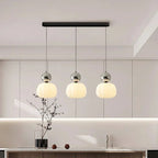 Art Deco Pendant Lamp in Bauhaus Style (Cream, Red, Green, or Chrome)