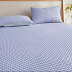 Foldable Cooling Sleep Mat - Breathable Waffle-Texture Bed Topper