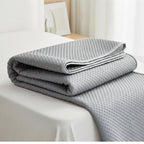 Foldable Cooling Sleep Mat - Breathable Waffle-Texture Bed Topper