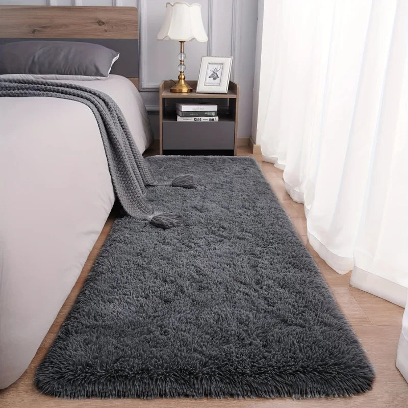 Ultra-Soft Plush Rug – Modern Washable Carpet for Bedroom & Living Room