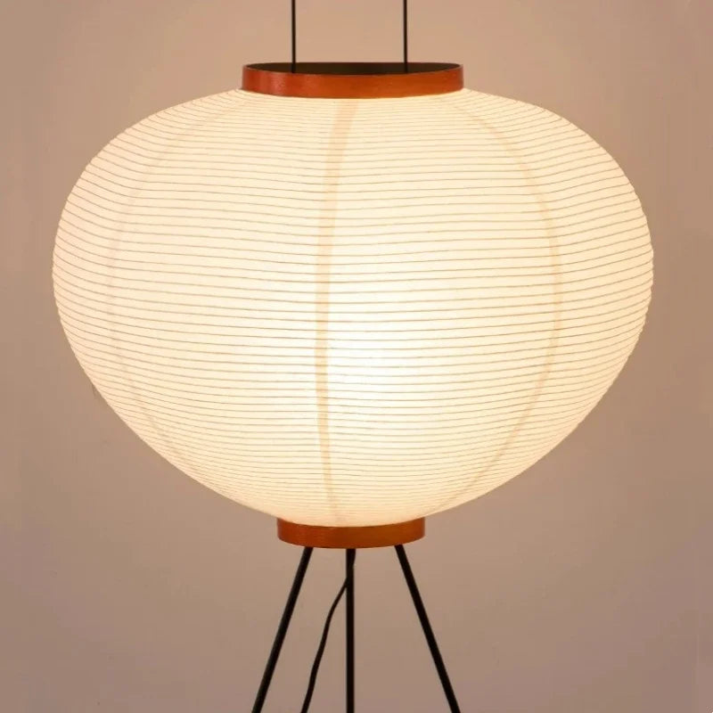 Akari – Japanese Wabi-Sabi Rice Paper Floor Lamp for Living Room and Bedroom