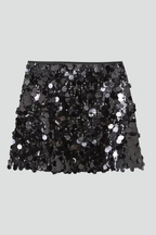 Women's Sequin Mini Skirt - Fitted Sparkle Party Skirt