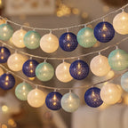 Cotton Light Ball Garland – Create Atmosphere and Warmth in Any Space