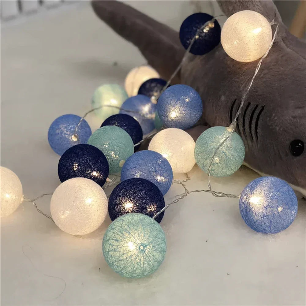 Cotton Light Ball Garland – Create Atmosphere and Warmth in Any Space