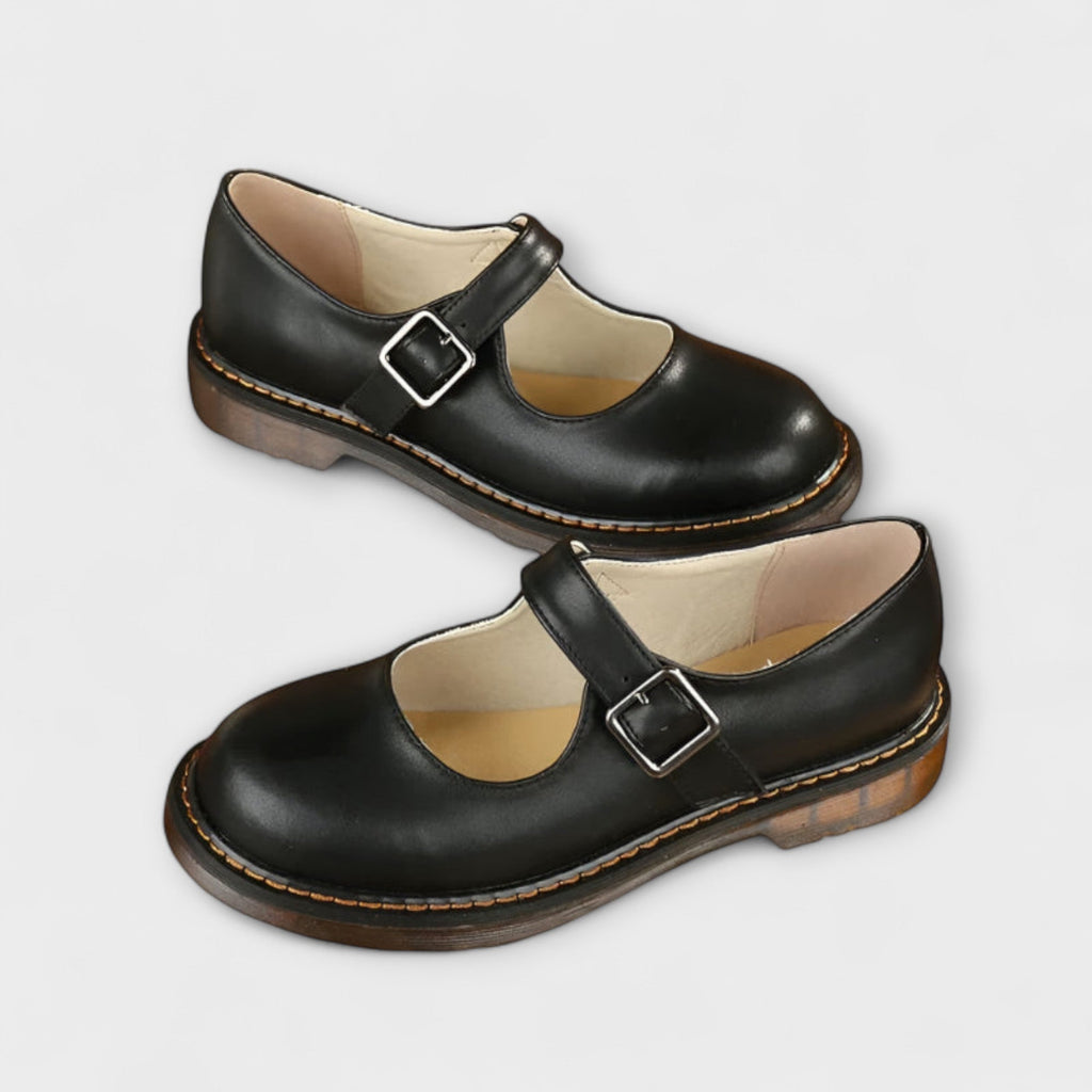 Women's Orthopaedic Mary Jane Shoes with Adjustable Buckle Strap