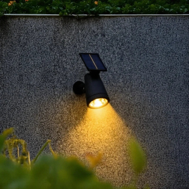 Solar Garden Spotlights with Dusk Sensor, Waterproof Outdoor Lights