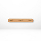 Space-Saving Wall Hooks with Brass Accents – Natural Wood Coat Hooks for Wall, Ideal for Coats, Towels, Bags, and Keys 6