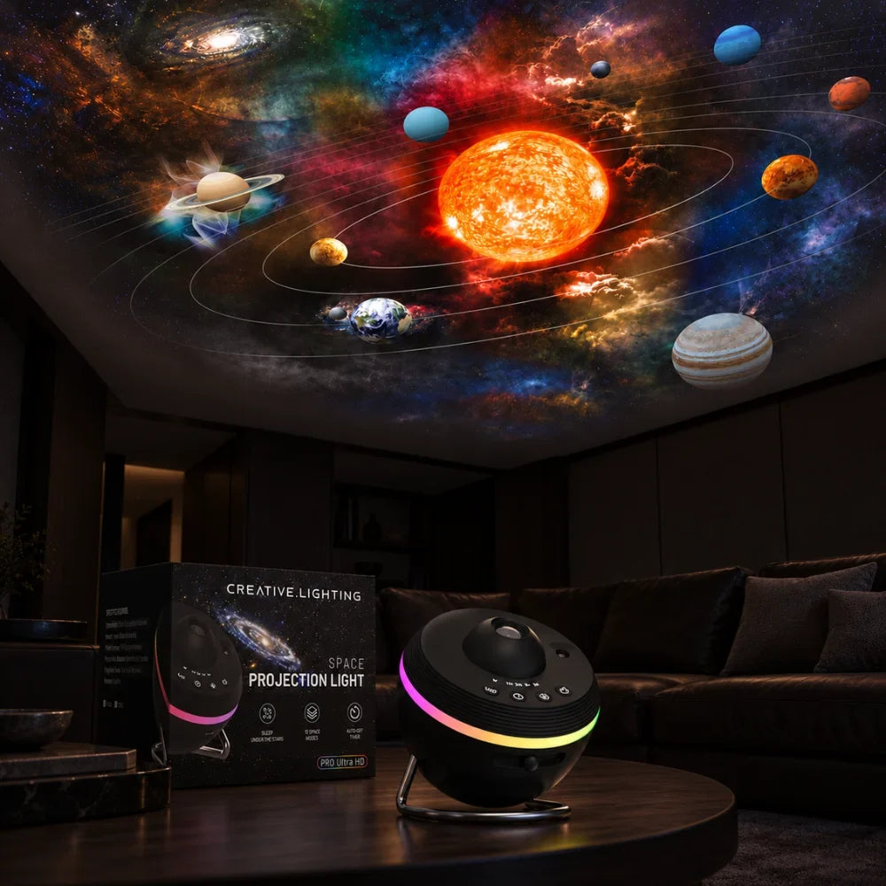 Galaxy Star Projector Night Light with Built-In Timer