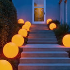 Spherical Garden Light - Rechargeable LED Ball Light with Remote, 16 Colours