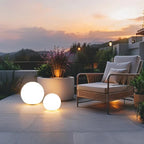 Spherical Garden Light - Rechargeable LED Ball Light with Remote, 16 Colours