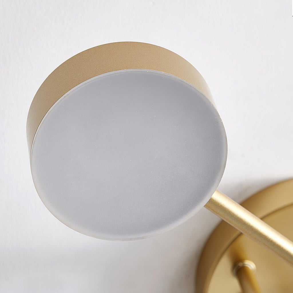 Ceiling Light with Intersecting Arms and Cylindrical Heads - Sputnik Style