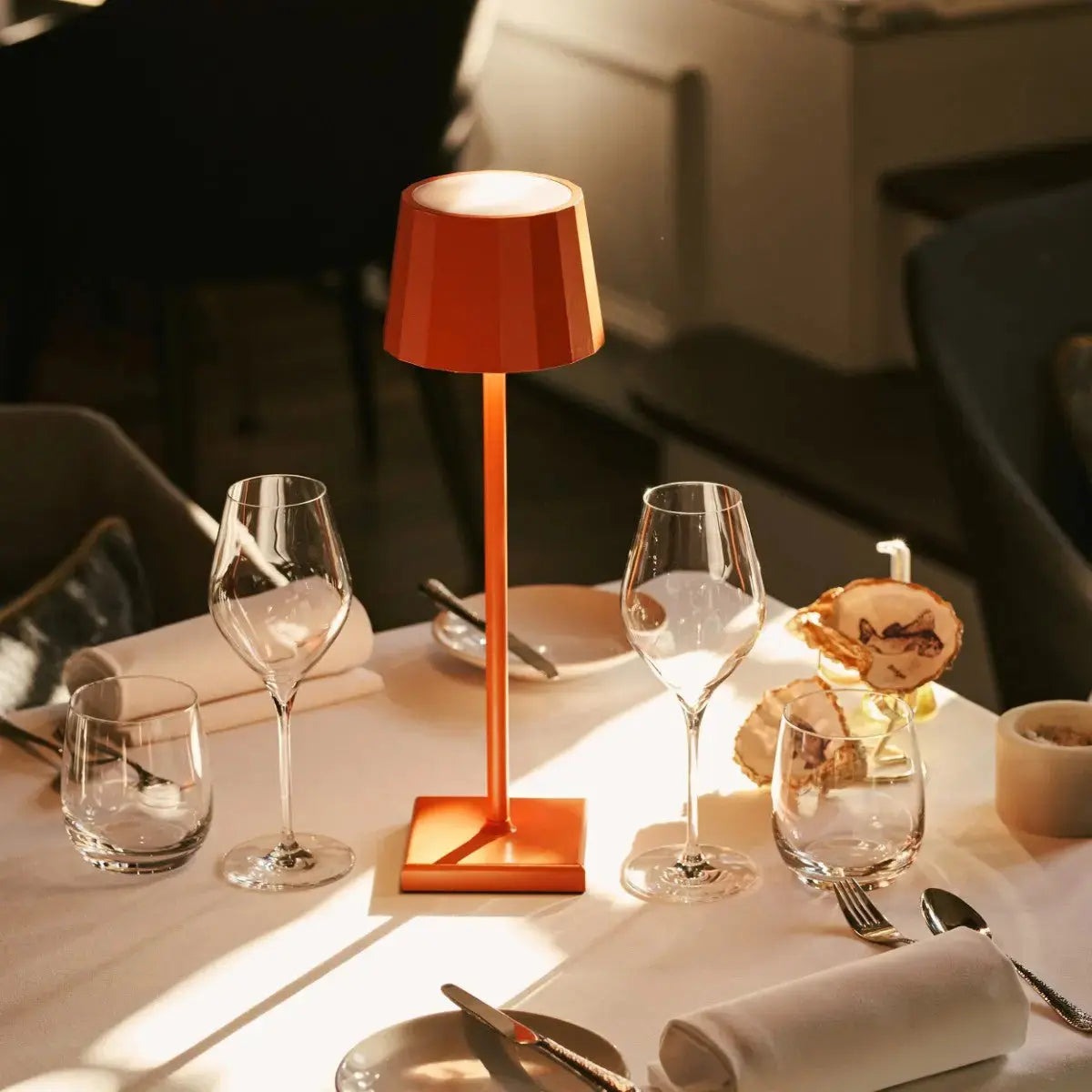 Wouter Orange Blossom Rechargeable Table Lamp | Dimmable, Cordless & Up to 120 Hours of Battery Life