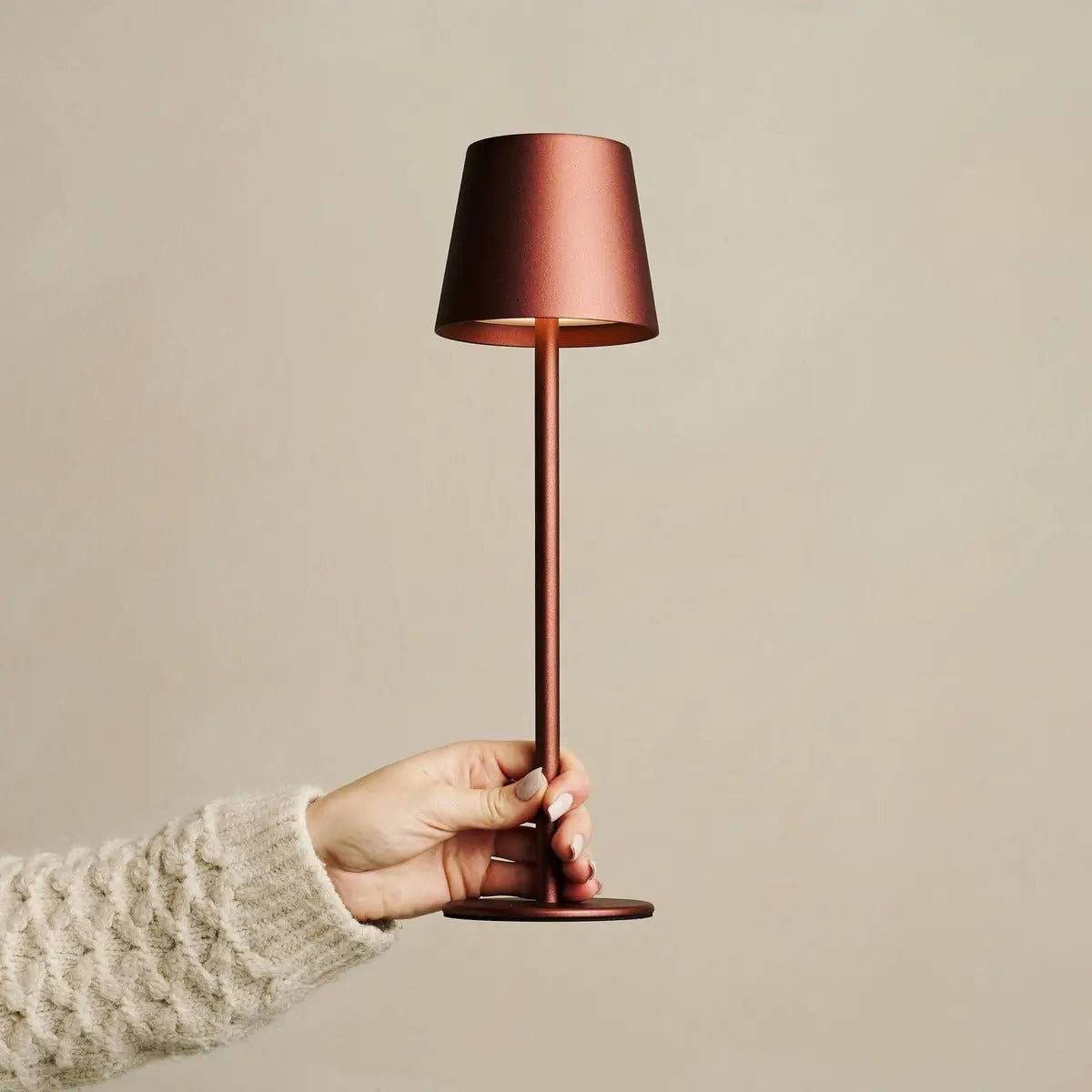 Jasper Bronze Cordless Lamp with Rechargeable Battery | Modern, Dimmable & 3 Light Modes