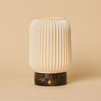 Alba Dark Brown – Emperador Dark Marble Rechargeable Table Lamp | Wireless, 3 Light Colors & Dimmable