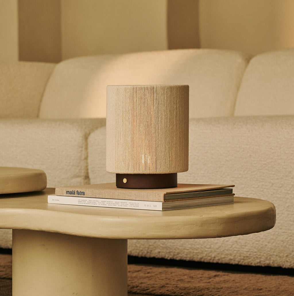 Ivo Dark Brown Wooden Rechargeable Lamp | Modern, Versatile & 3 Light Modes