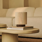 Ivo Dark Brown Wooden Rechargeable Lamp | Modern, Versatile & 3 Light Modes