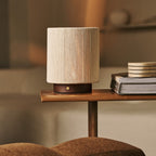 Ivo Dark Brown Wooden Rechargeable Lamp | Modern, Versatile & 3 Light Modes