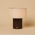 Sana Dark Brown Rechargeable Table Lamp | Modular Lampshade, 3 Light Modes & Dimmable