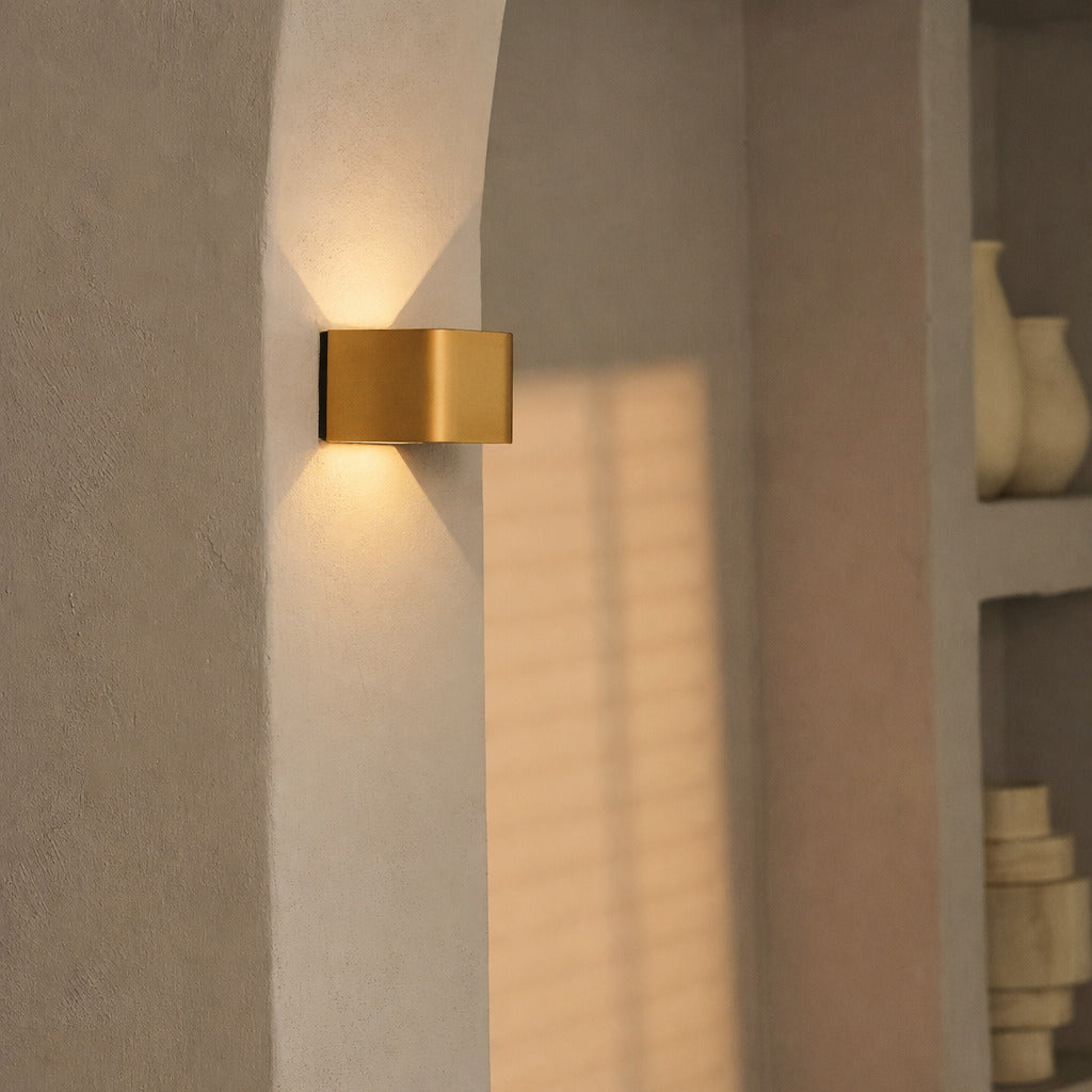 Tess Gold Rechargeable Wall Lamp | Motion Sensor, 20 Light Colors & Remote Control