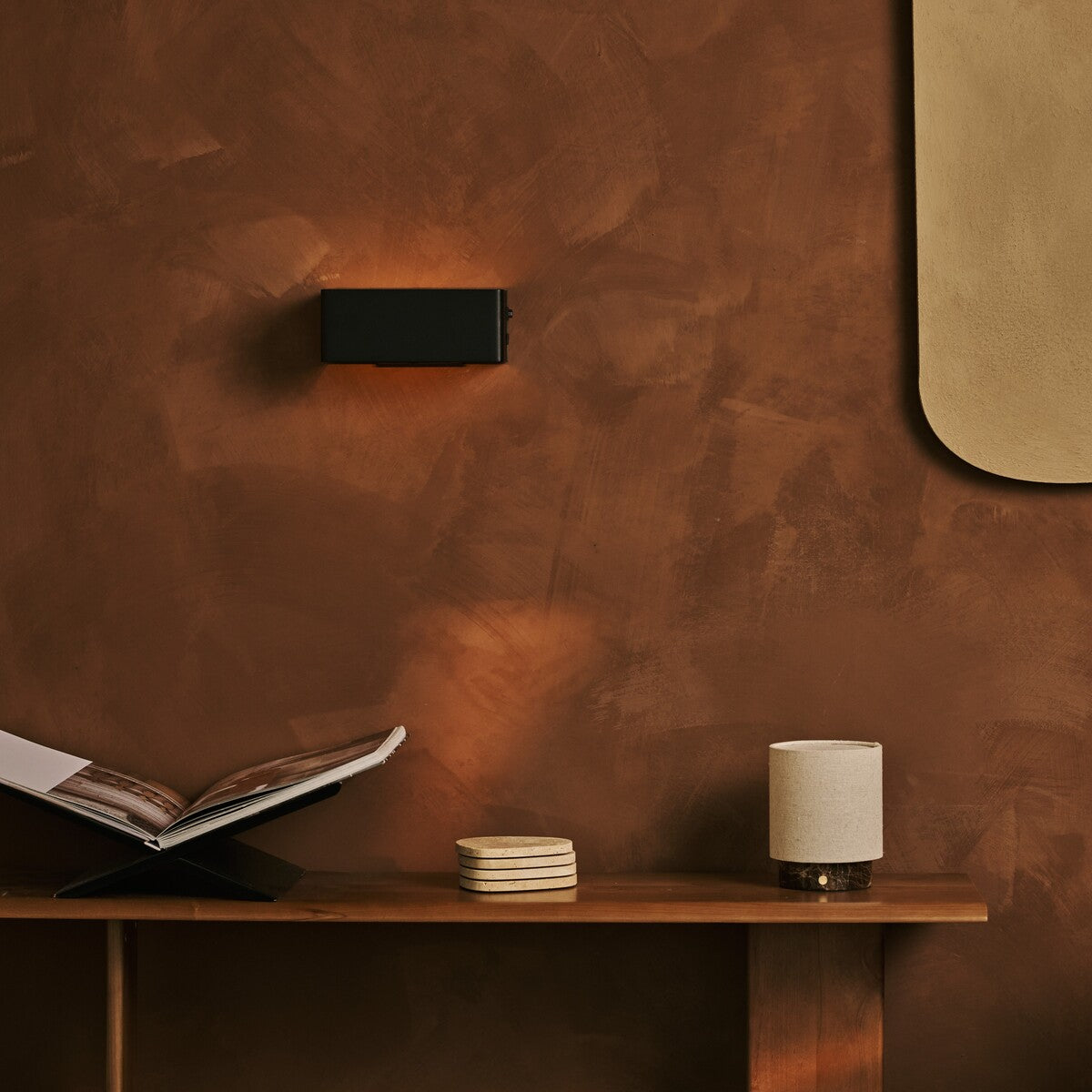 Tessa Black Wireless Wall Lamp | Motion Sensor, 20 Light Colors & Remote Control