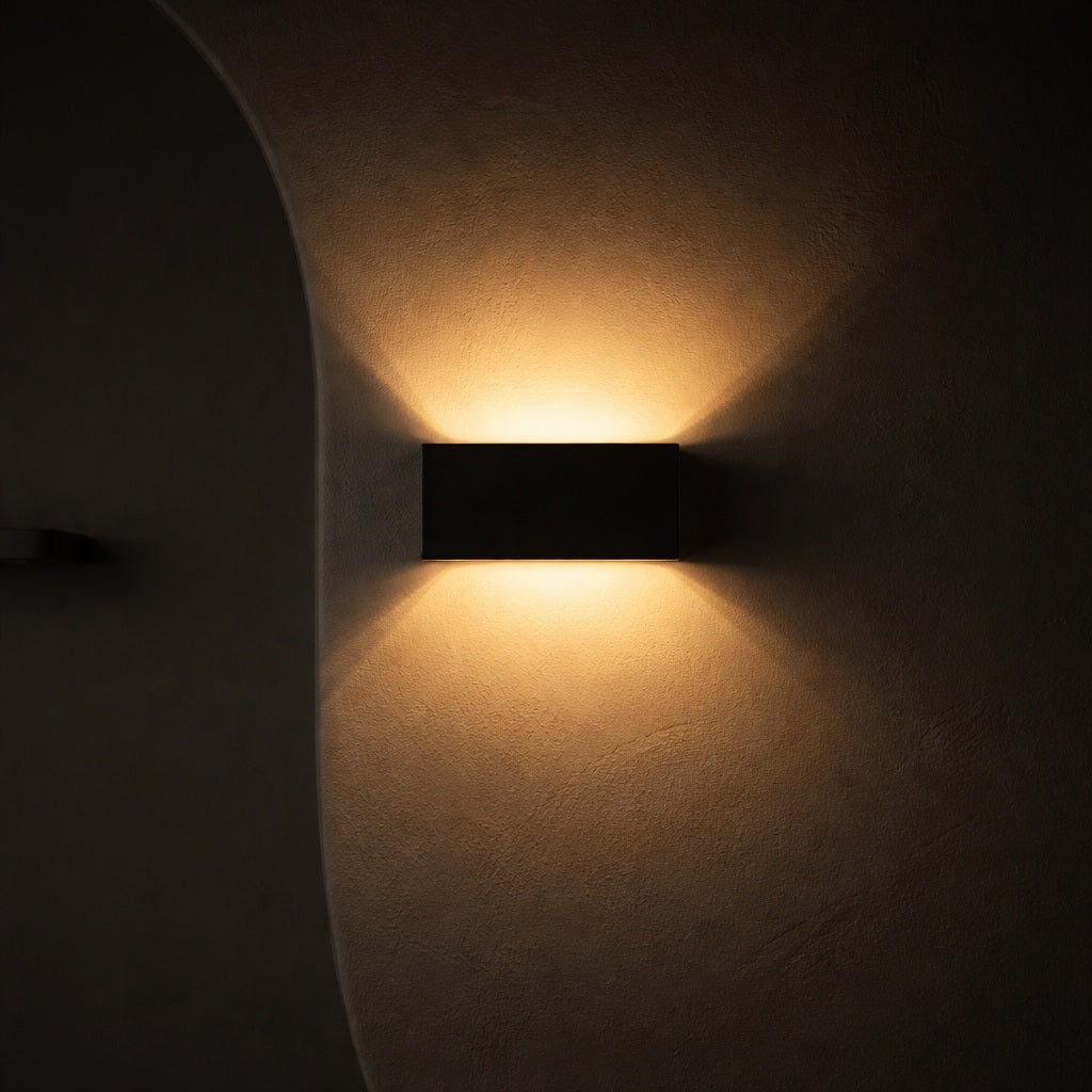 Tessa Black Wireless Wall Lamp | Motion Sensor, 20 Light Colors & Remote Control